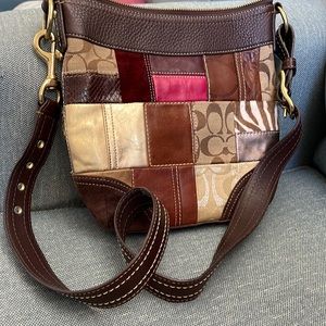 Coach patchwork shoulder bag